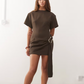 Martini mini dress chocolate