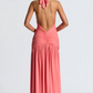 Melania Maxi Dress Coral Pink