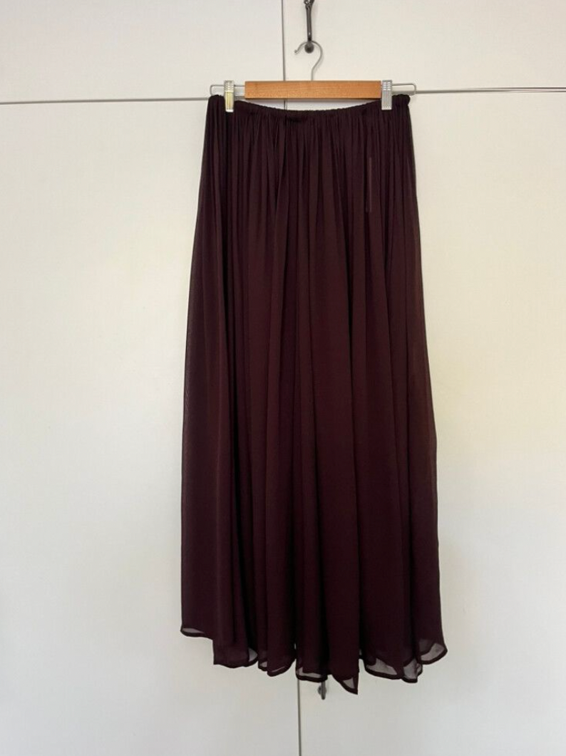SALE - Tiana dark choc midi skirt (8)