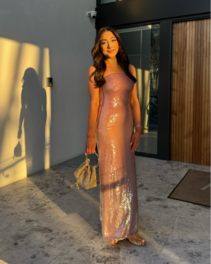 Limy Strapless Maxi Dress burgundy