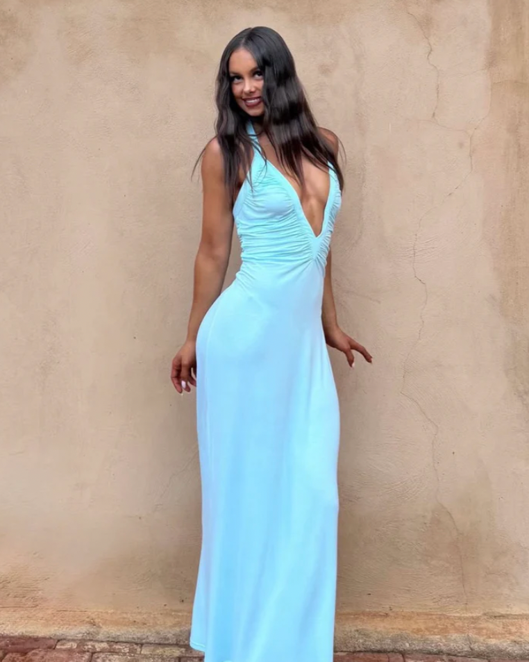 Angelina Maxi in Aqua