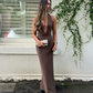 The Alusia dress chocolate