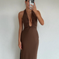 The Alusia dress chocolate