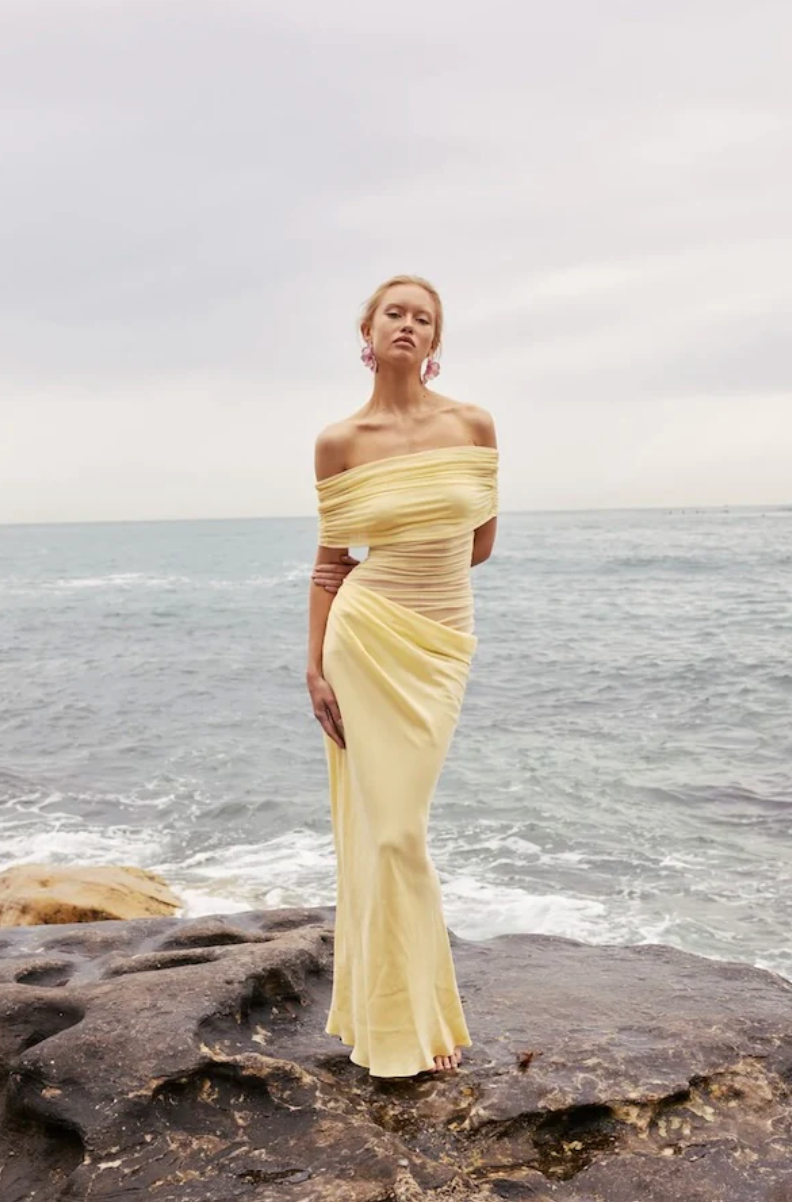 Nico Off Shoulder Maxi Dress Butter