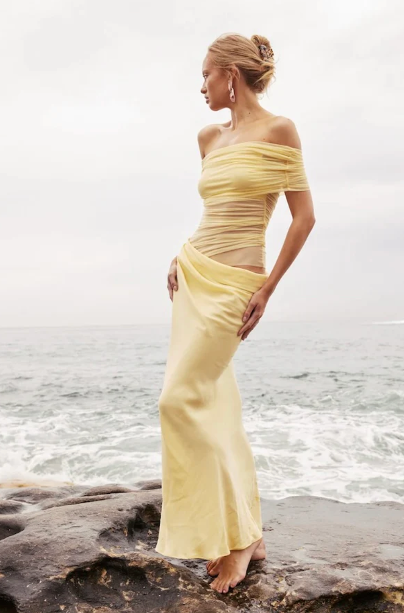 Nico Off Shoulder Maxi Dress Butter