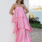 Tilly Tiered Maxi Dress in Pink