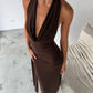 Nadia dress brown