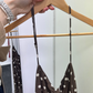 SALE - Marguerite Halter Maxi Dress Brown Polka Dot (14)