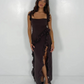 SALE - Ariela maxi dress espresso (M)