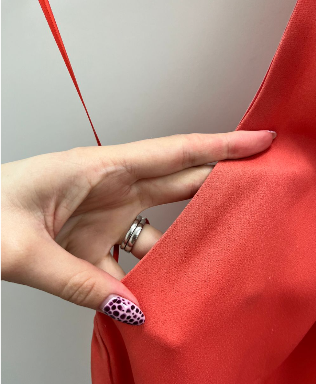 SALE - Lillin satin mini dress coral (6 & 10)