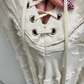 SALE - Seren vintage cream floral lace back maxi (S)