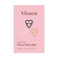 Vixxen Heart Racer Back Clips (3 Pack)