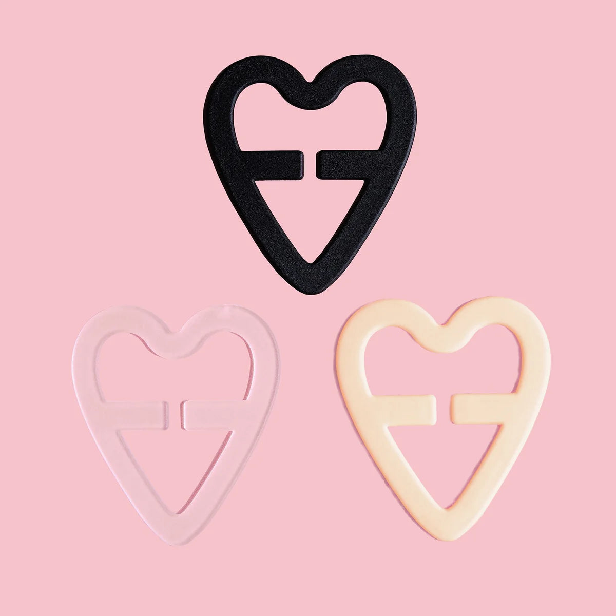 Vixxen Heart Racer Back Clips (3 Pack)