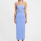 Hailey halter dress cornflower