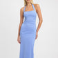 Hailey halter dress cornflower