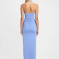 Hailey halter dress cornflower