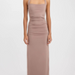 Hailey halter dress ginger snap