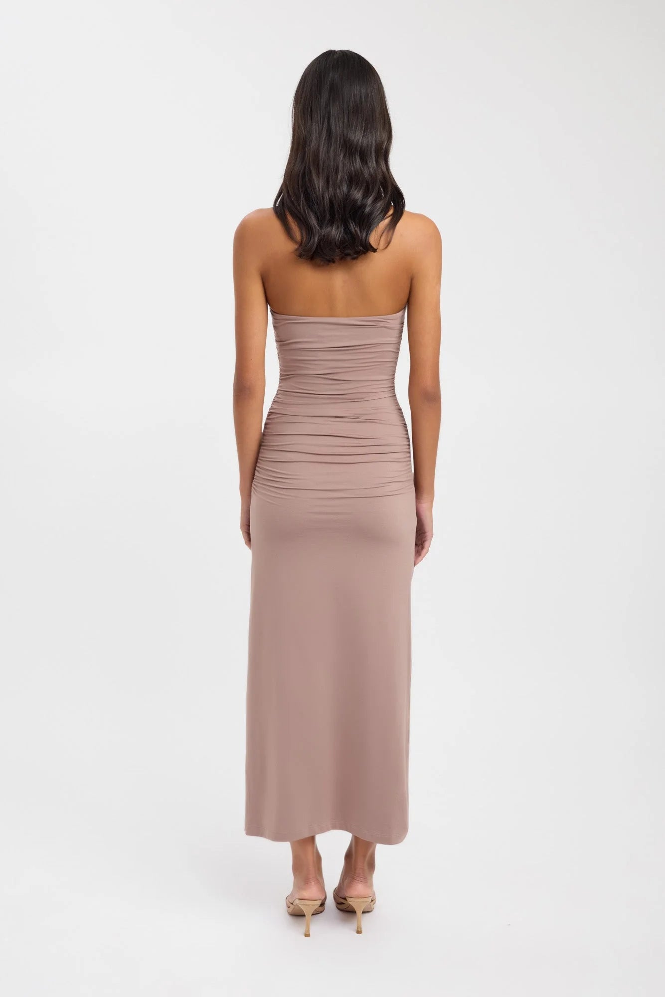 Hailey halter dress ginger snap