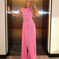 The silas mesh dress pink