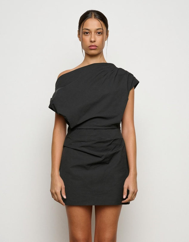 Pallas mini dress cool black