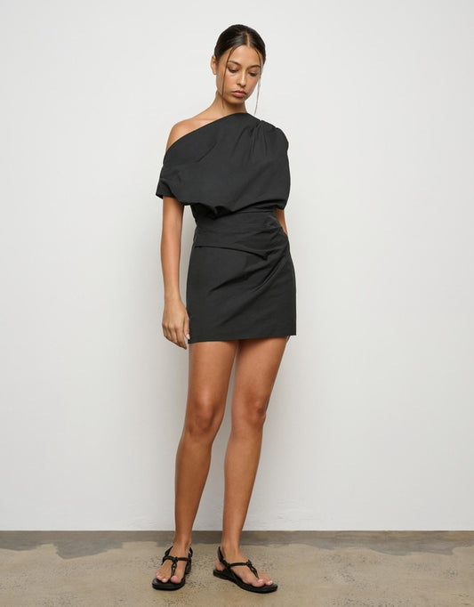 Pallas mini dress cool black