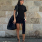 Martini mini dress onyx