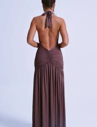 Melania maxi dress chocolate