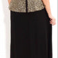 Black & Gold sequin peplum dress