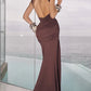 Lorenza maxi dress plum brown