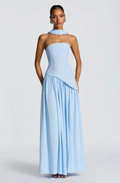 Maliyah maxi dress baby blue