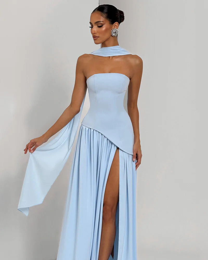 Maliyah maxi dress baby blue