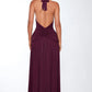 Melania maxi dress Cherry Lacquer