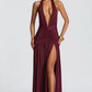 Melania maxi dress Cherry Lacquer