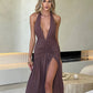 Melania maxi dress chocolate