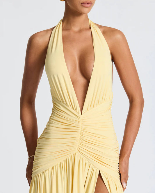 Melania maxi dress Lemon