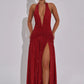 Melania maxi dress red sparkle