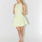 The Ultimate Muse Dropped Hem Mini Dress lime cream