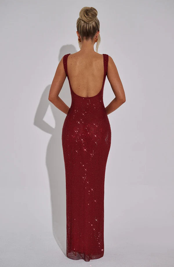 Petra maxi dress wine