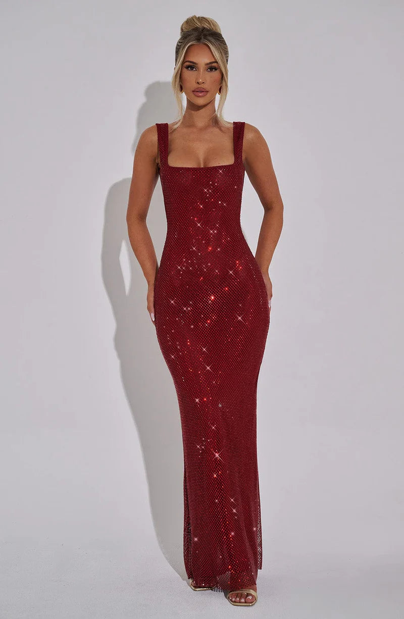 Petra maxi dress wine