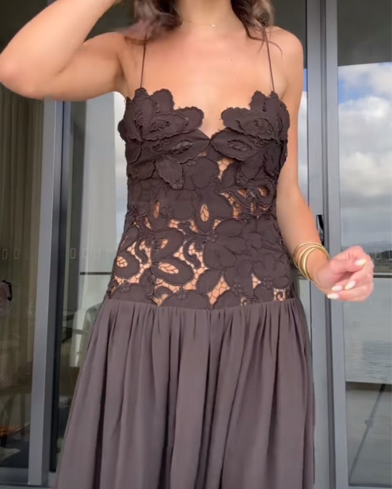 Stephanie Maxi Dress Cedar (brown)