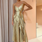 Queensbridge dress in gold